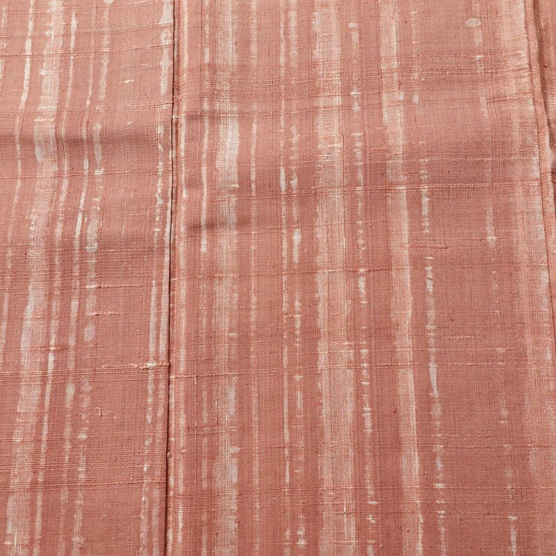 紬 正絹 縞柄・線柄 袷仕立て 身丈166cm 裄丈66.5cm 着物 ピンク_画像6
