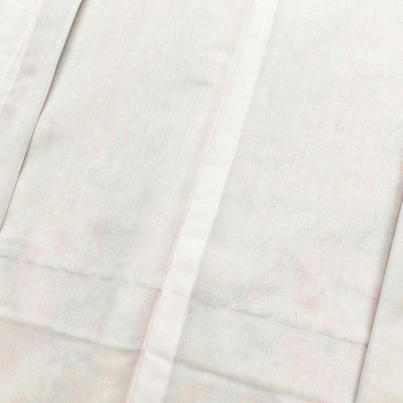 小紋 良品 紬地 しつけ糸付き 正絹 木の葉・植物柄 袷仕立て 身丈155.5cm 裄丈63cm 着物 橙_画像18