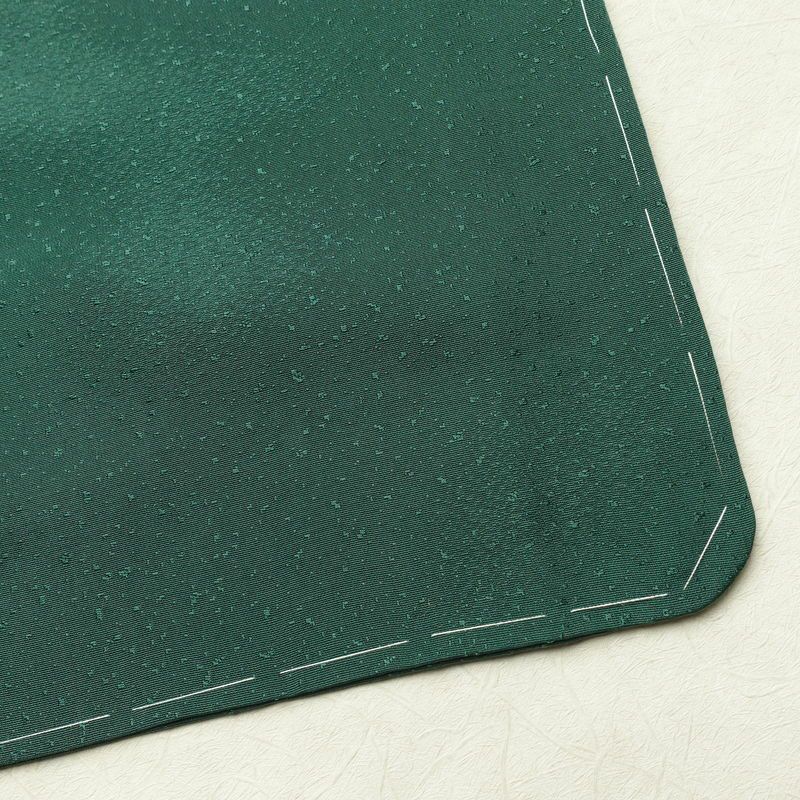 色無地 しつけ糸付き 一つ紋付き 正絹 その他の柄 袷仕立て 身丈161cm 裄丈67cm フォーマル 着物 緑・うぐいす色_画像15