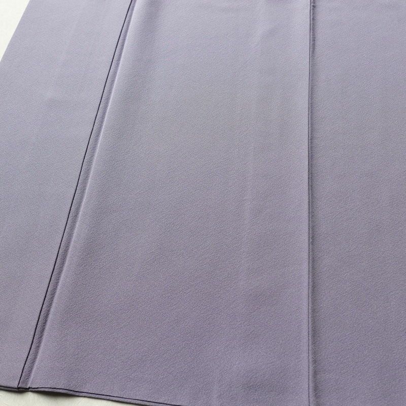 色無地 縮緬 一つ紋付き 正絹 無地 袷仕立て 身丈155cm 裄丈64.5cm 共八掛 フォーマル 着物 紫・藤色_画像4