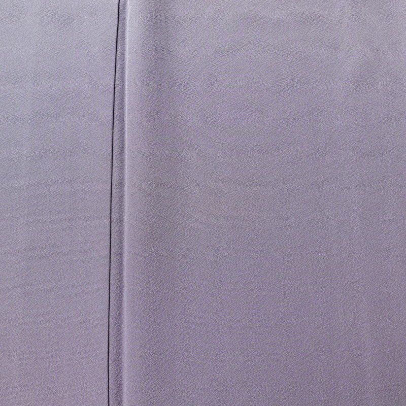 色無地 縮緬 一つ紋付き 正絹 無地 袷仕立て 身丈155cm 裄丈64.5cm 共八掛 フォーマル 着物 紫・藤色_画像6