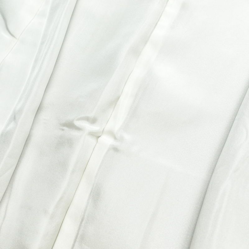 小紋 縮緬 正絹 亀甲柄 袷仕立て 身丈153.5cm 裄丈66.5cm 着物 グレー_画像19