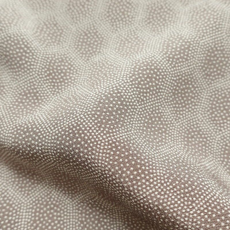 小紋 縮緬 正絹 亀甲柄 袷仕立て 身丈153.5cm 裄丈66.5cm 着物 グレー_画像21