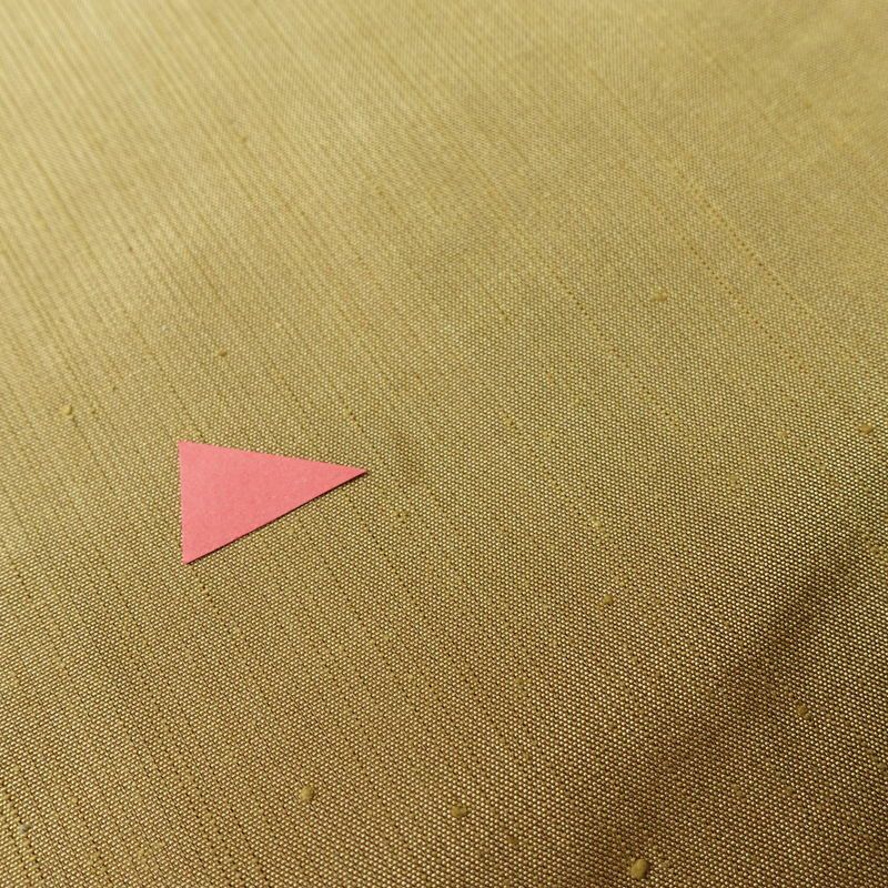 紬 正絹 無地 袷仕立て 身丈164.5cm 裄丈67cm 着物 黄・黄土色_画像7