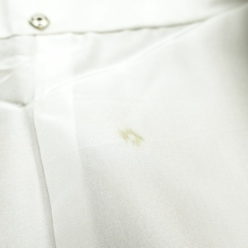 紬 正絹 無地 袷仕立て 身丈164.5cm 裄丈67cm 着物 黄・黄土色_画像19