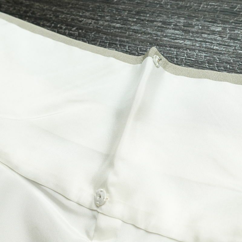 小紋 縮緬 正絹 幾何学柄・抽象柄 袷仕立て 身丈165cm 裄丈66cm 着物 グレー_画像19