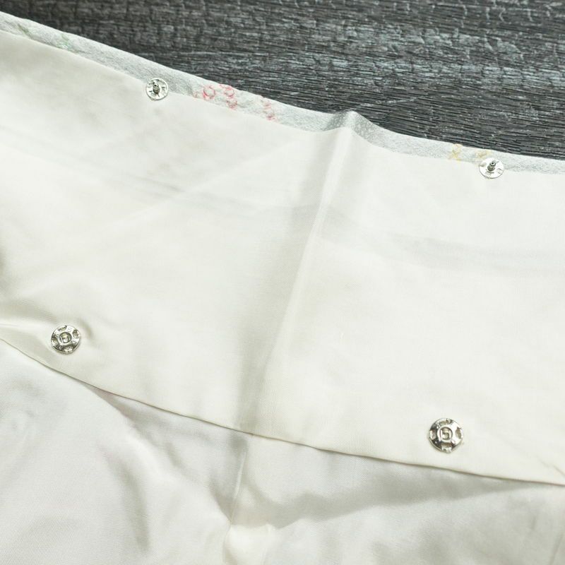 小紋 絞り 正絹 幾何学柄・抽象柄 袷仕立て 身丈153cm 裄丈63.5cm 着物 青・紺_画像20