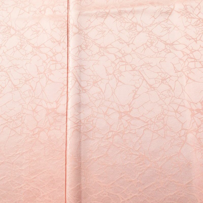 色無地 良品 綸子 一つ紋付き 正絹 幾何学柄・抽象柄 袷仕立て 身丈159.5cm 裄丈63cm 共八掛 フォーマル 着物 ピンク_画像6