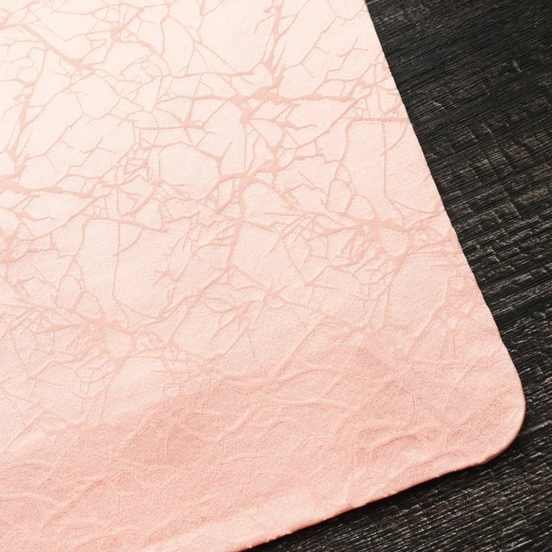 色無地 良品 綸子 一つ紋付き 正絹 幾何学柄・抽象柄 袷仕立て 身丈159.5cm 裄丈63cm 共八掛 フォーマル 着物 ピンク_画像15