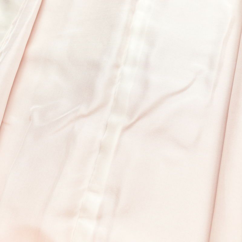 色無地 良品 綸子 一つ紋付き 正絹 幾何学柄・抽象柄 袷仕立て 身丈159.5cm 裄丈63cm 共八掛 フォーマル 着物 ピンク_画像18