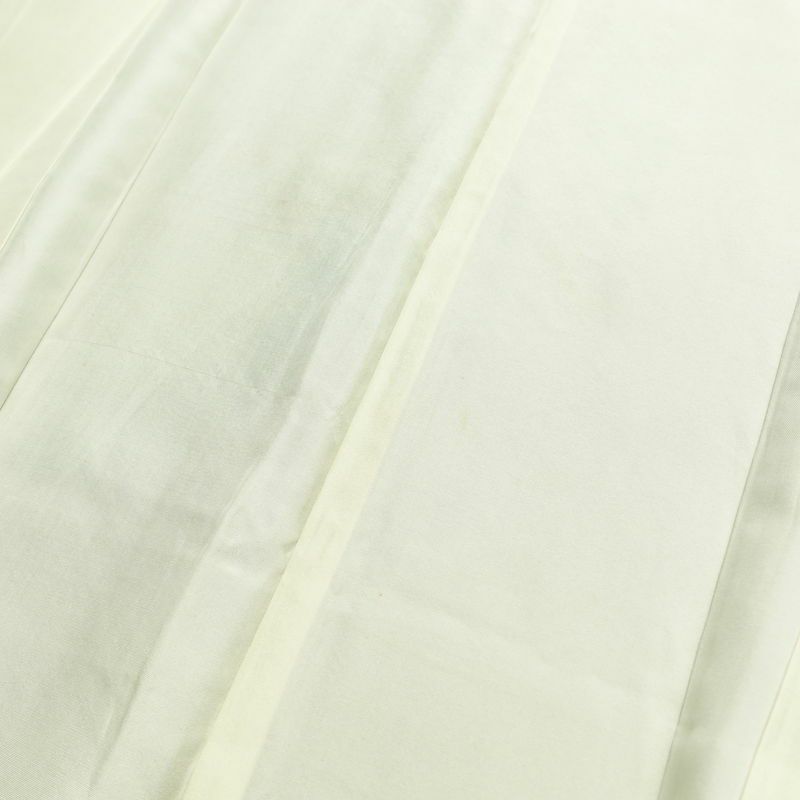 大島紬 正絹 幾何学柄・抽象柄 袷仕立て 身丈162cm 裄丈65.5cm 着物 緑・うぐいす色_画像17