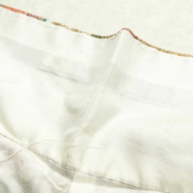 付け下げ 付下小紋 正絹 古典柄 袷仕立て 身丈163cm 裄丈66cm 箔 フォーマル 着物 多色使い_画像20