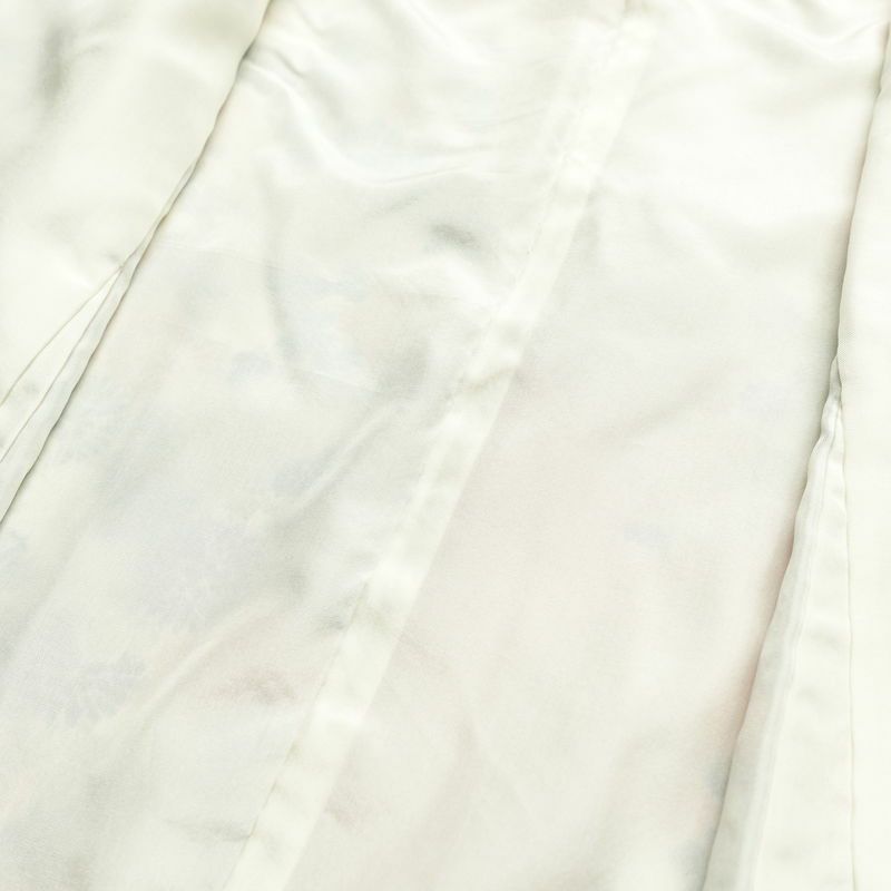 小紋 正絹 花柄 袷仕立て 身丈160cm 裄丈66.5cm 着物 ピンク_画像18