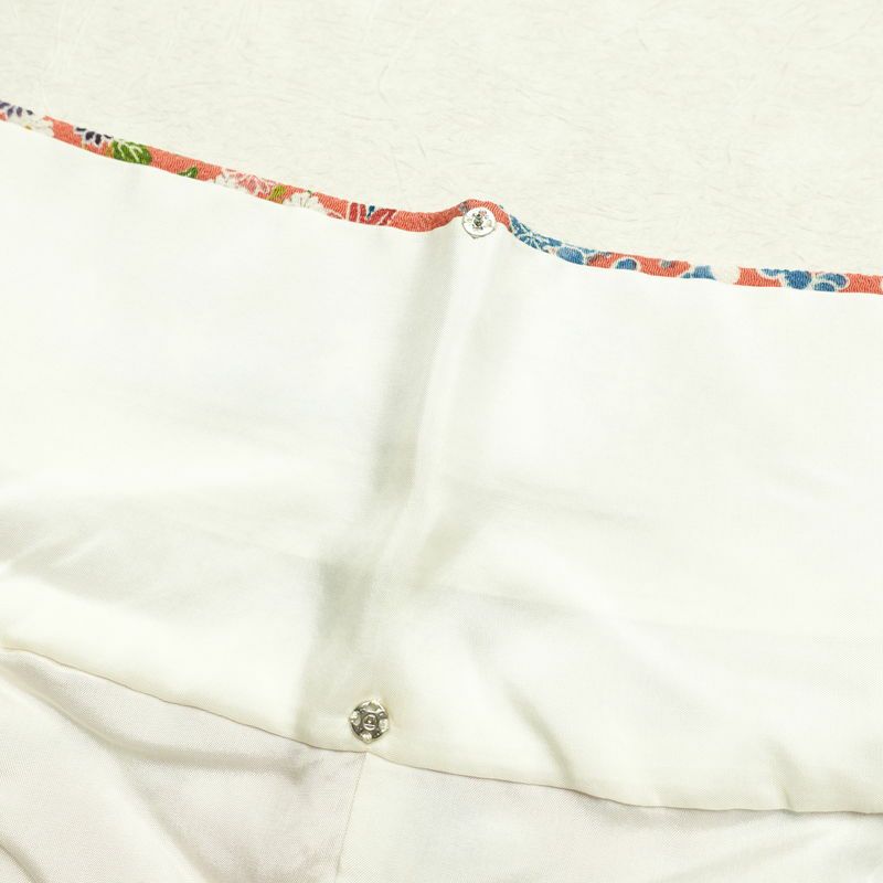 小紋 正絹 花柄 袷仕立て 身丈160cm 裄丈66.5cm 着物 ピンク_画像19