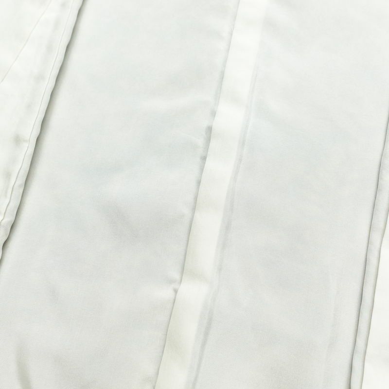 小紋 良品 丹後ちりめん 縮緬 正絹 木の葉・植物柄 袷仕立て 身丈152.5cm 裄丈64.5cm 着物 紫・藤色_画像18