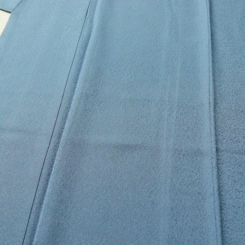 色無地 一つ紋付き 正絹 無地 袷仕立て 身丈162cm 裄丈68.5cm フォーマル 着物 青・紺_画像5