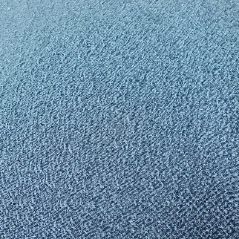 色無地 一つ紋付き 正絹 無地 袷仕立て 身丈162cm 裄丈68.5cm フォーマル 着物 青・紺_画像6