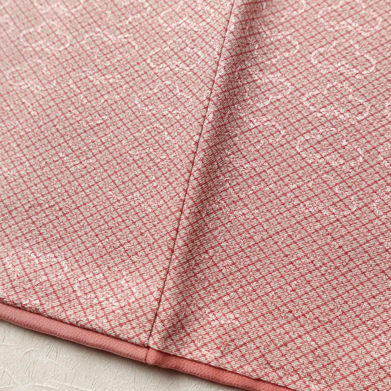 色無地 良品 一つ紋付き 正絹 古典柄 袷仕立て 身丈163.5cm 裄丈67.5cm 一部しつけ糸付き フォーマル 着物 ピンク_画像9