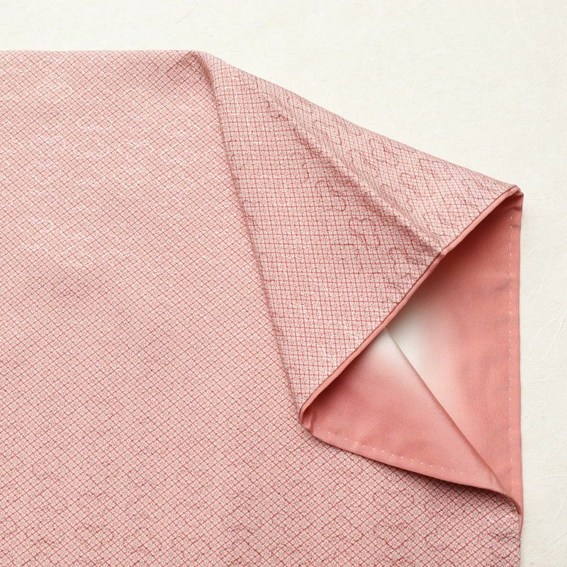 色無地 良品 一つ紋付き 正絹 古典柄 袷仕立て 身丈163.5cm 裄丈67.5cm 一部しつけ糸付き フォーマル 着物 ピンク_画像13