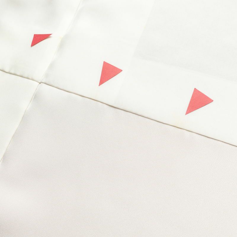 色無地 良品 一つ紋付き 正絹 古典柄 袷仕立て 身丈163.5cm 裄丈67.5cm 一部しつけ糸付き フォーマル 着物 ピンク_画像20