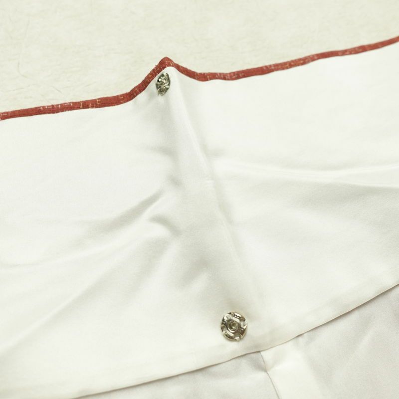 紬 正絹 幾何学柄・抽象柄 袷仕立て 身丈157.5cm 裄丈65.5cm 着物 小豆・エンジ_画像18