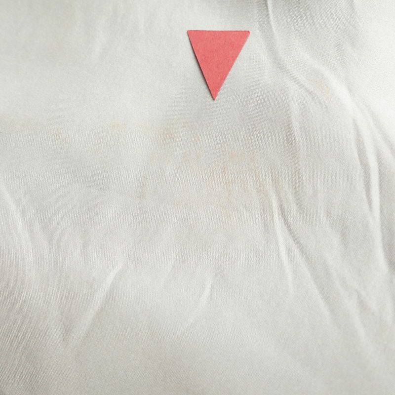 紬 正絹 幾何学柄・抽象柄 袷仕立て 身丈157.5cm 裄丈65.5cm 着物 小豆・エンジ_画像20