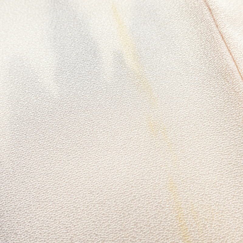 付け下げ しつけ糸付き 一つ紋付き 正絹 風景柄 袷仕立て 身丈163.5cm 裄丈67cm フォーマル 着物 ピンク_画像13