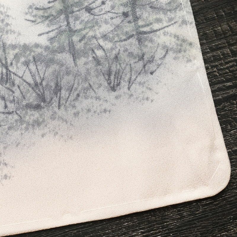 付け下げ しつけ糸付き 一つ紋付き 正絹 風景柄 袷仕立て 身丈163.5cm 裄丈67cm フォーマル 着物 ピンク_画像18