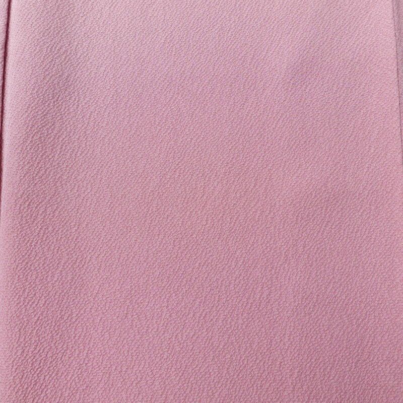 色無地 一つ紋付き 正絹 無地 袷仕立て 身丈161.5cm 裄丈67cm フォーマル 着物 ピンク_画像6