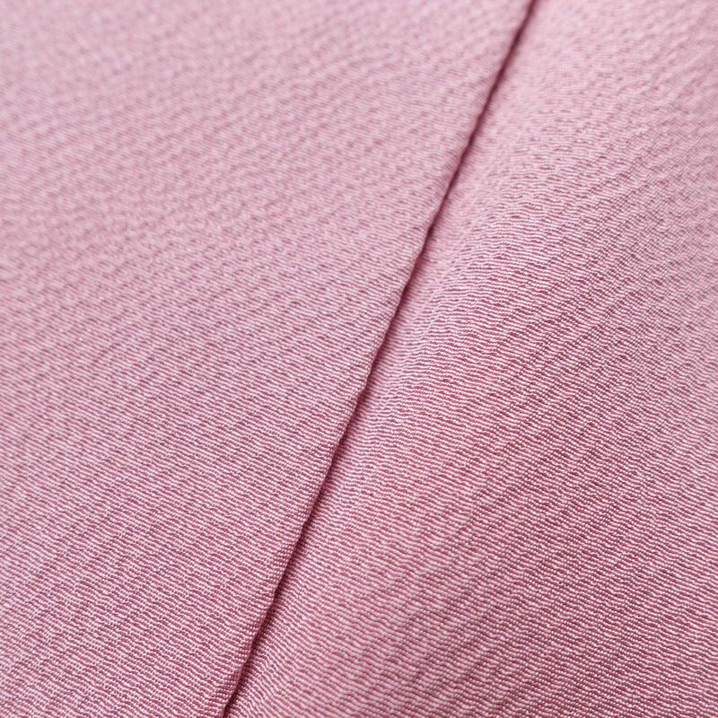 色無地 一つ紋付き 正絹 無地 袷仕立て 身丈161.5cm 裄丈67cm フォーマル 着物 ピンク_画像8