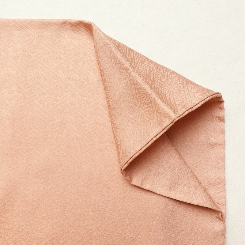 色留袖 三つ紋付き 正絹 花柄 袷仕立て 身丈166cm 裄丈69cm 箔 刺繍 共八掛 金彩 フォーマル 着物 ピンク_画像17