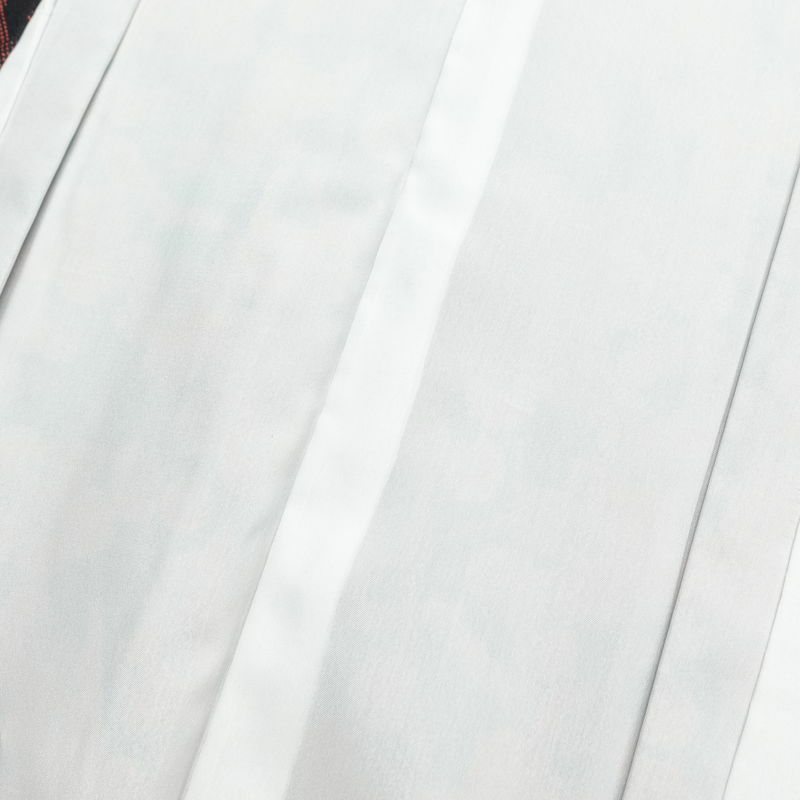 小紋 しつけ糸付き 正絹 花柄 袷仕立て 身丈167cm 裄丈67.5cm 着物 黒_画像15