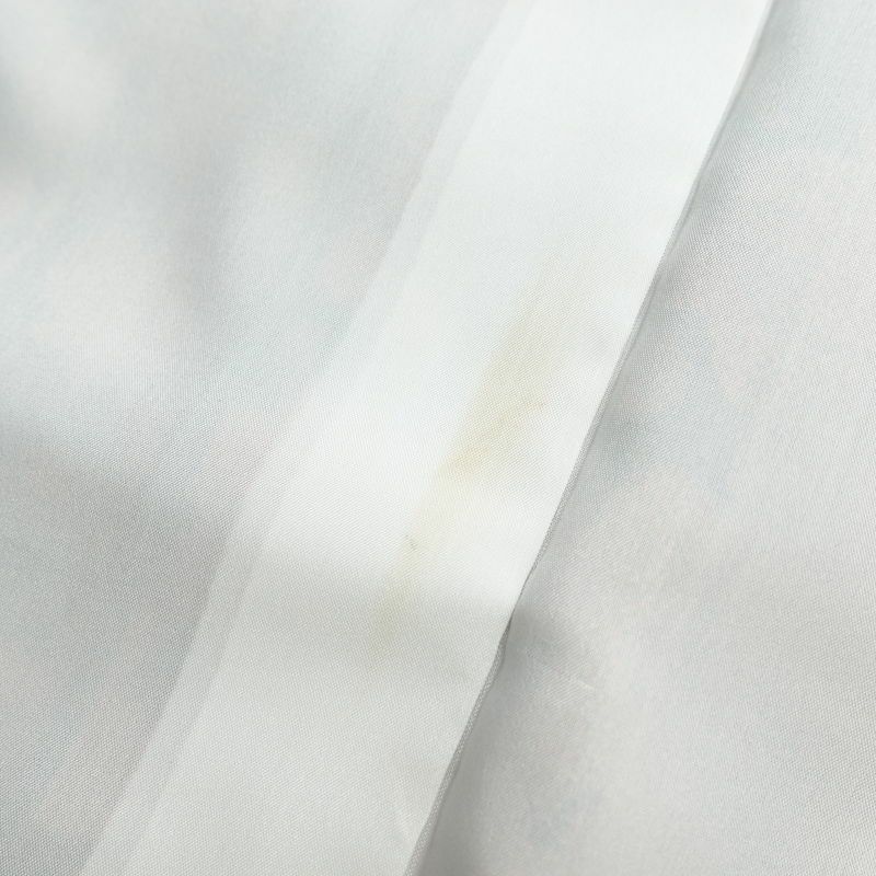 小紋 しつけ糸付き 正絹 花柄 袷仕立て 身丈167cm 裄丈67.5cm 着物 黒_画像17