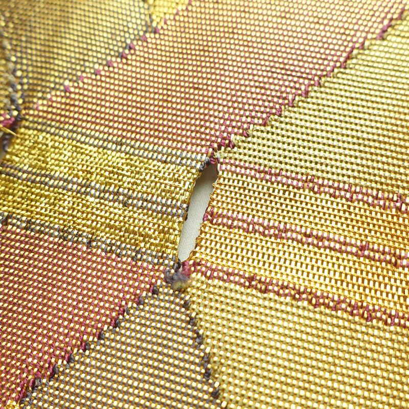 袋帯 太鼓柄 フォーマル用 正絹 幾何学柄・抽象柄 箔 帯 金・銀_画像4