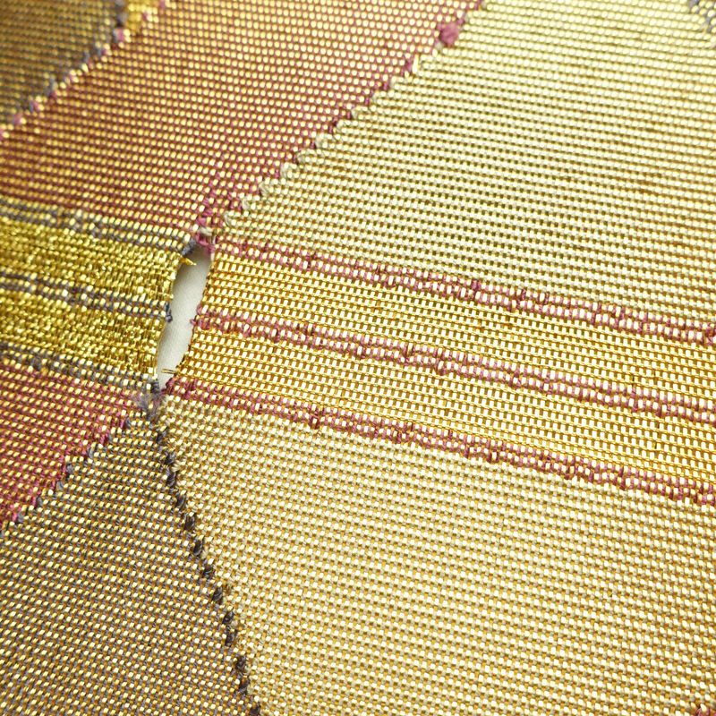 袋帯 太鼓柄 フォーマル用 正絹 幾何学柄・抽象柄 箔 帯 金・銀_画像6