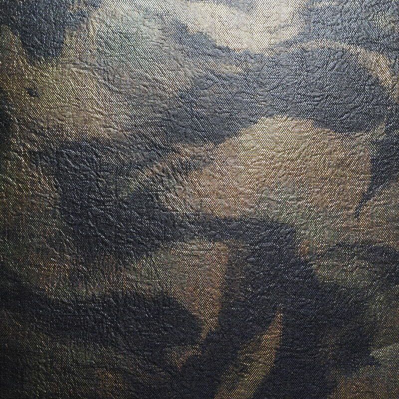 袋帯 全通柄 美品 フォーマル用 正絹 幾何学柄・抽象柄 箔 帯 青・紺_画像2