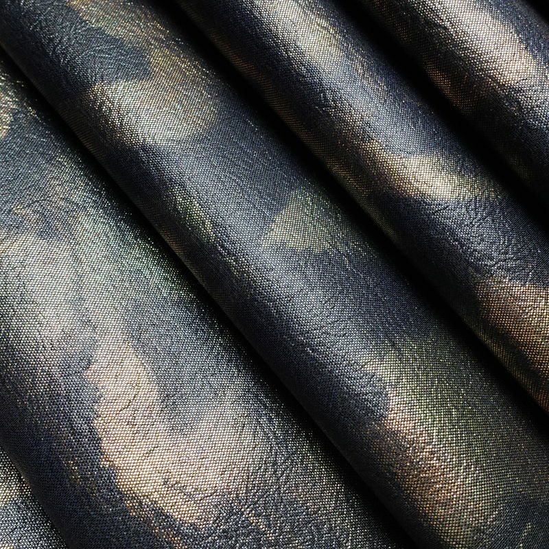 袋帯 全通柄 美品 フォーマル用 正絹 幾何学柄・抽象柄 箔 帯 青・紺_画像18