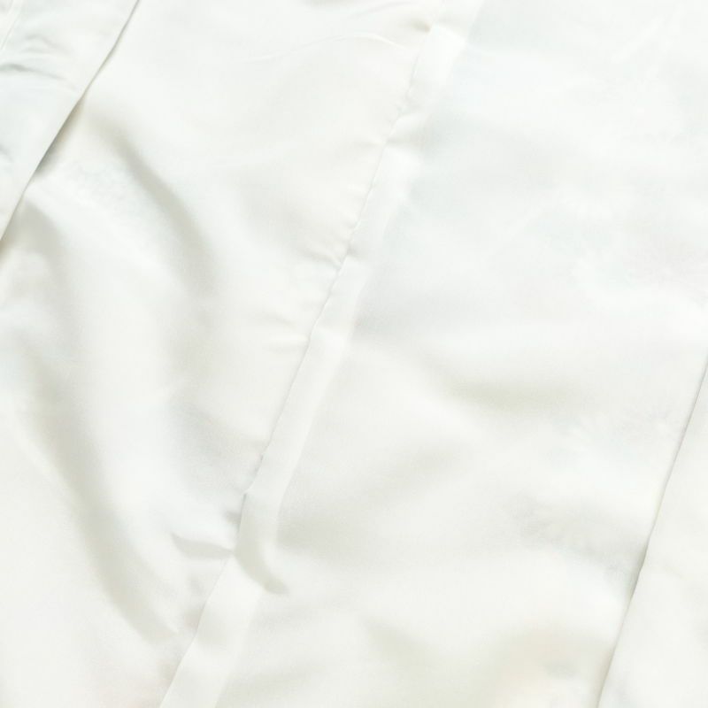 小紋 美品 元禄絵巻 しつけ糸付き 丹後ちりめん 正絹 花柄 袷仕立て 身丈167.5cm 裄丈65.5cm 箔 着物 多色使い_画像18