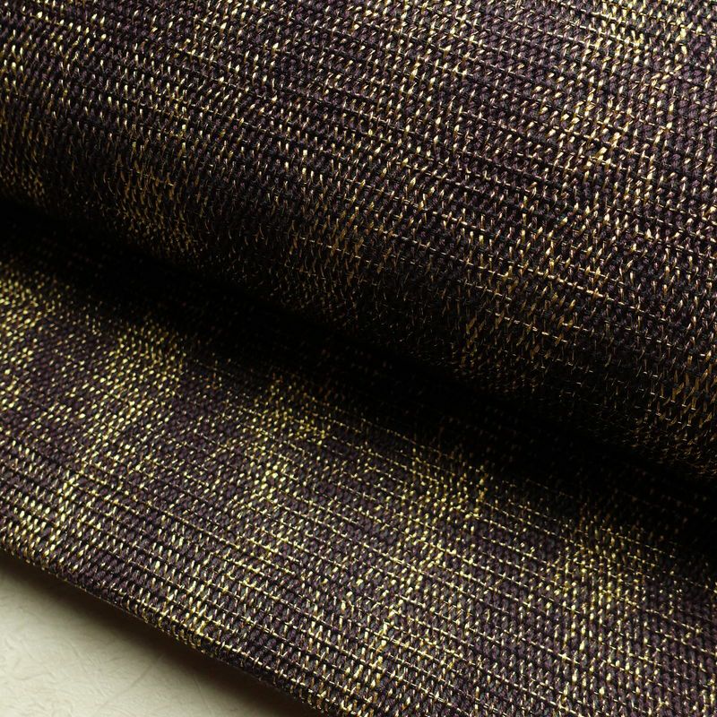 袋帯 太鼓柄 良品 フォーマル用 正絹 縞柄・線柄 金糸 紫・藤色_画像6