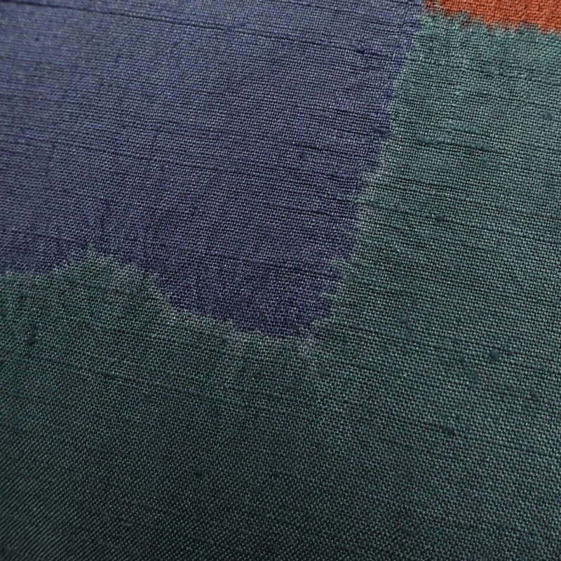 袋帯 六通柄 良品 一般用 正絹 絞り 幾何学柄・抽象柄 帯 多色使い_画像3