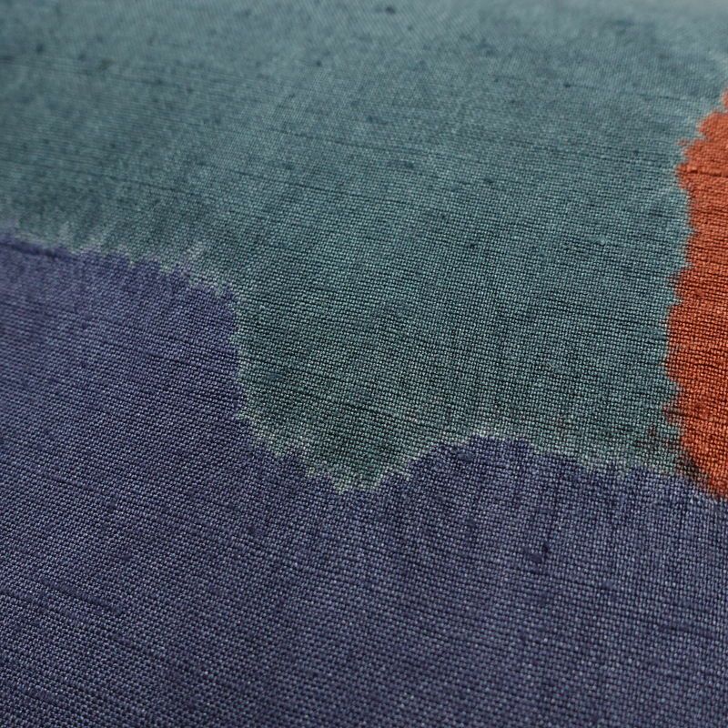 袋帯 六通柄 良品 一般用 正絹 絞り 幾何学柄・抽象柄 帯 多色使い_画像5