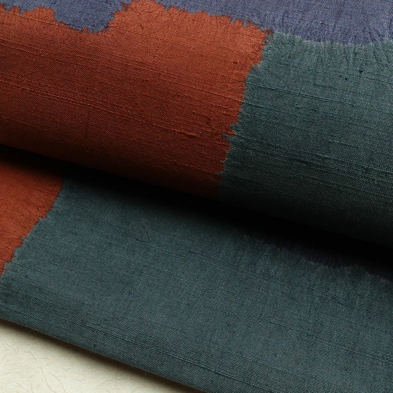 袋帯 六通柄 良品 一般用 正絹 絞り 幾何学柄・抽象柄 帯 多色使い_画像6