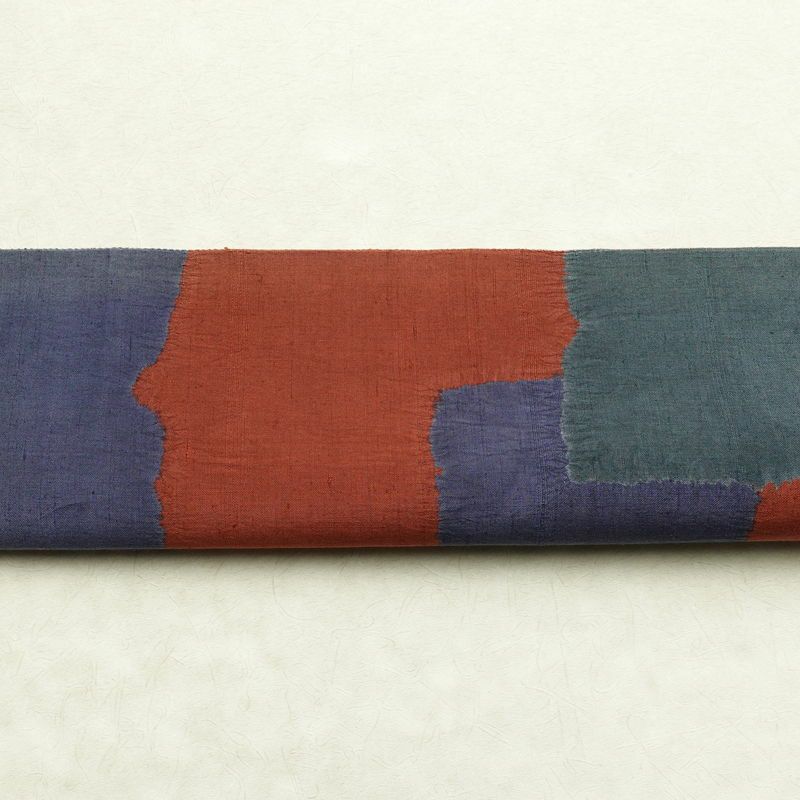 袋帯 六通柄 良品 一般用 正絹 絞り 幾何学柄・抽象柄 帯 多色使い_画像14