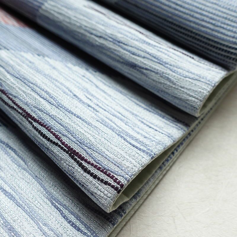 袋帯 六通柄 美品 フォーマル用 正絹 幾何学柄・抽象柄 帯 青・紺_画像20