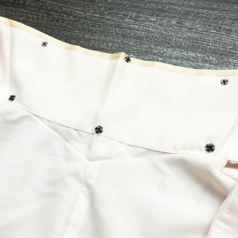 振袖 正絹 風景柄 袷仕立て 身丈172.5cm 裄丈67cm 箔 金彩 フォーマル 二十歳 レトロ 着物 クリーム_画像19