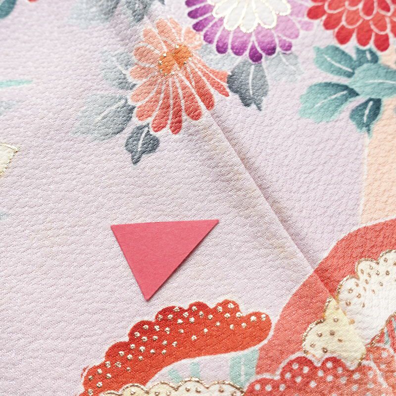 振袖 正絹 花柄 袷仕立て 身丈158cm 裄丈66cm 箔 金彩 フォーマル 二十歳 着物 ピンク_画像10