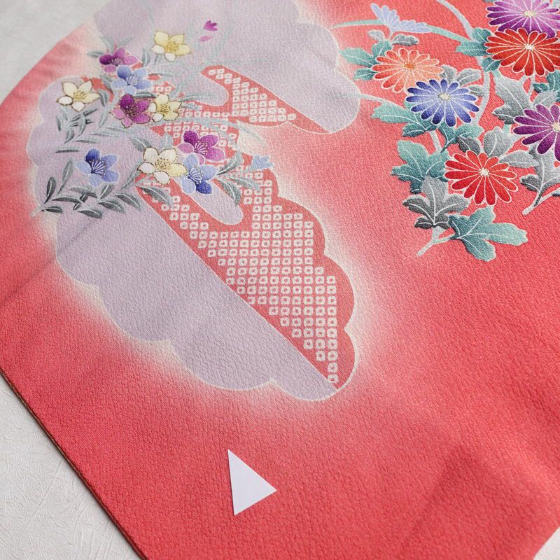 振袖 正絹 花柄 袷仕立て 身丈158cm 裄丈66cm 箔 金彩 フォーマル 二十歳 着物 ピンク_画像17