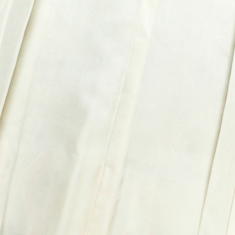 紬 正絹 幾何学柄・抽象柄 袷仕立て 身丈158cm 裄丈65.5cm 着物 白_画像15