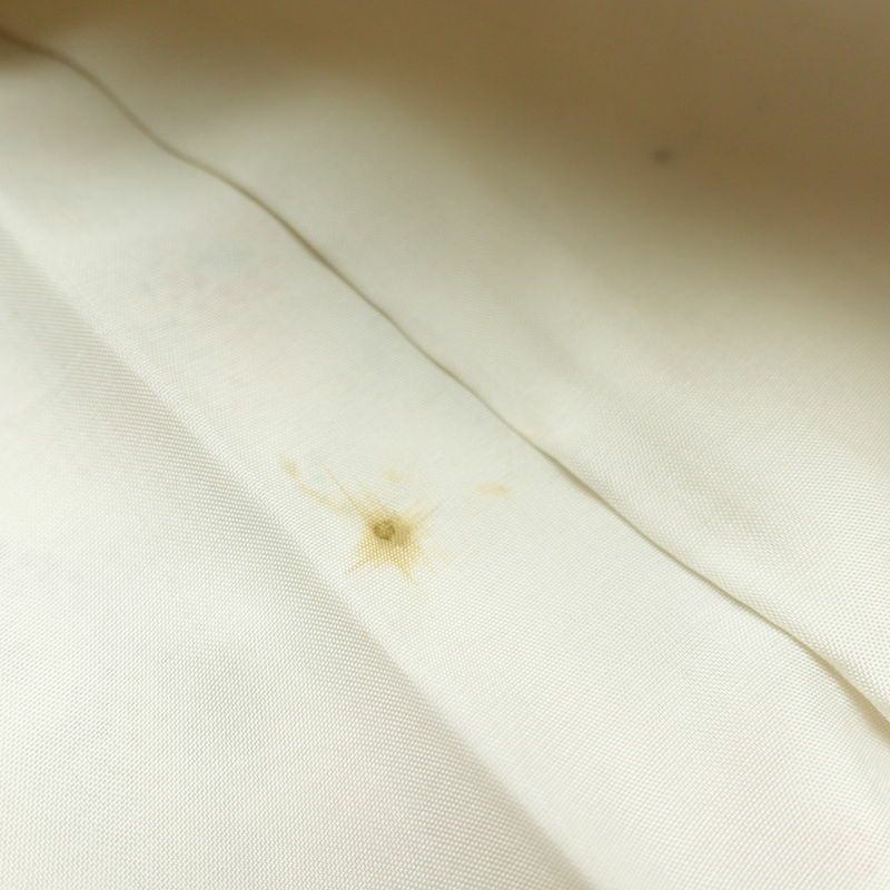 紬 正絹 幾何学柄・抽象柄 袷仕立て 身丈158cm 裄丈65.5cm 着物 白_画像19