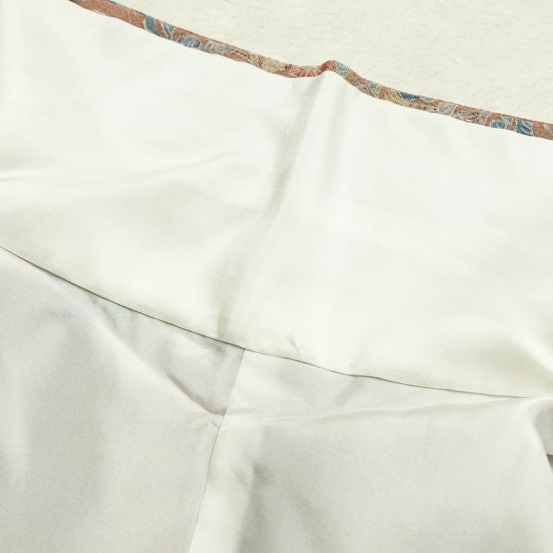 小紋 落款入り 縮緬 総柄 正絹 袷仕立て 身丈159.5cm 裄丈63.5cm 着物 くすみピンク ピンク_画像19